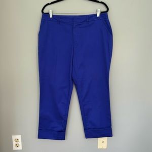 Mossimo Womens 12 Royal Blue Cropped Pants